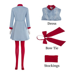 Adulte Die With A Smile Uniforme Bleu Cosplay Costume