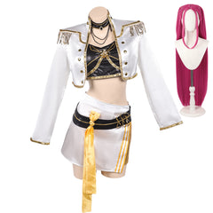 Femme Golden Tenue Noire et Blanche Cosplay Costume