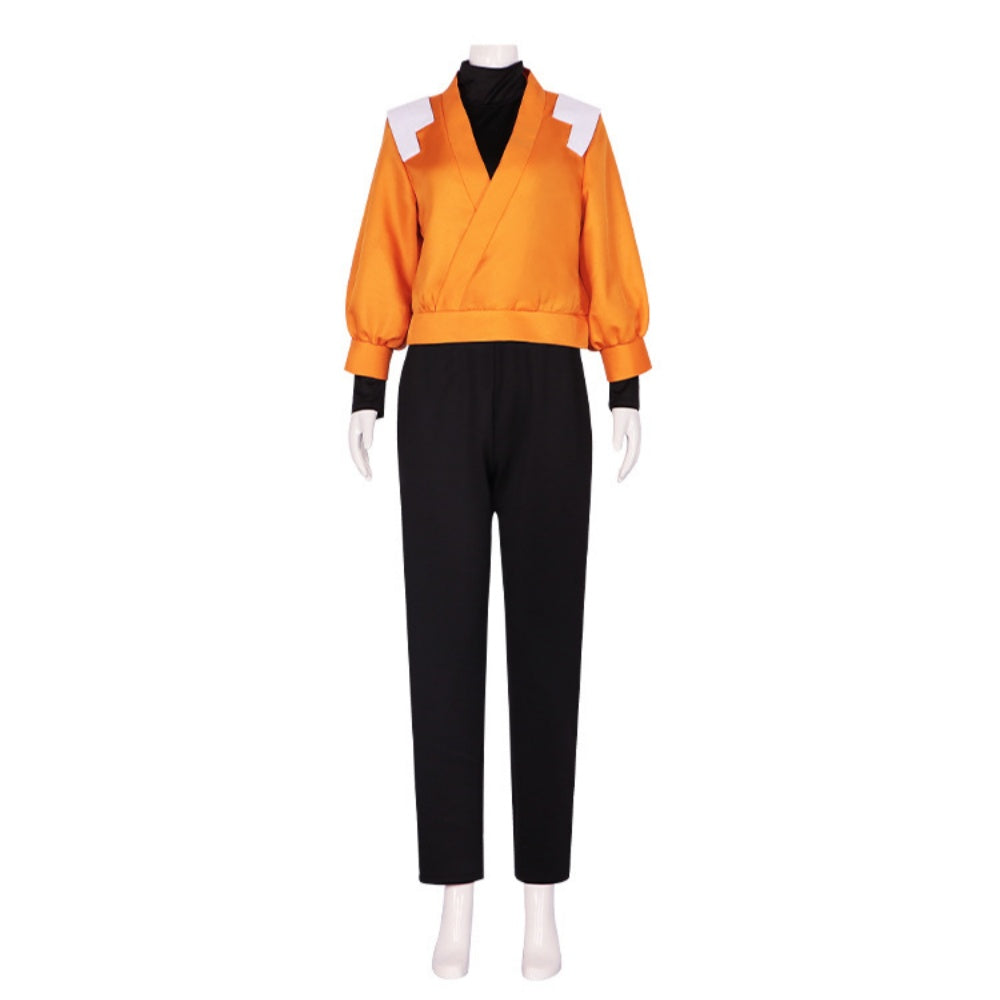 Cosplay Costume Yoruichi Shihouin Anime Cosplay Tenue Orange et Noire Adulte