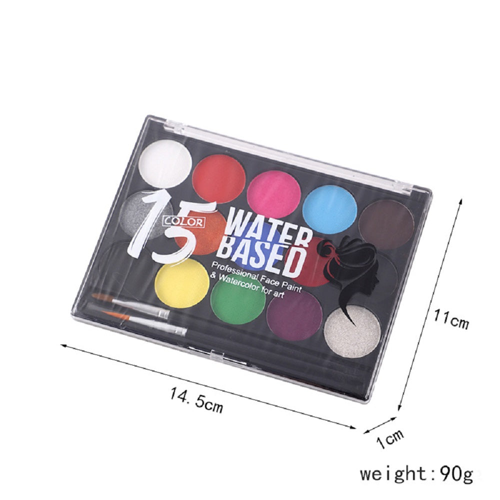 Cosplay Accessoire Peinture Corporelle Hydrosoluble pour Maquillage Scénique Halloween 15/42 Couleurs