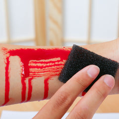 Cosplay Accessoire Faux Sang+Cire de Modelage pour Maquillage de Blessures pour Horreur Cosplay