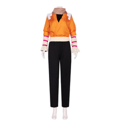 Cosplay Costume Yoruichi Shihouin Anime Cosplay Tenue Orange et Noire Adulte