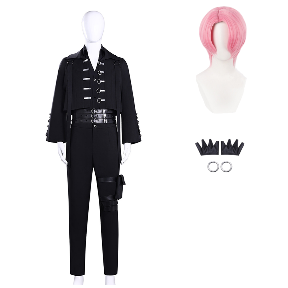 Tamon’s B-Side(2026) Tamon Fukuhara Tenue Noire Cosplay Costume&nbsp;
