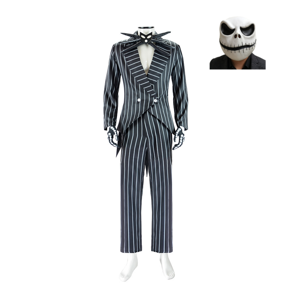 The Nightmare Before Christmas Jack Skellington Cosplay Costume Masque