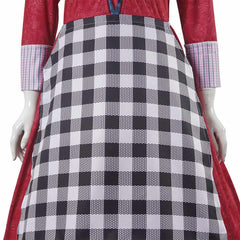 Adulte Blanche Neige Robe Rouge avec Tablier Cosplay Costume
