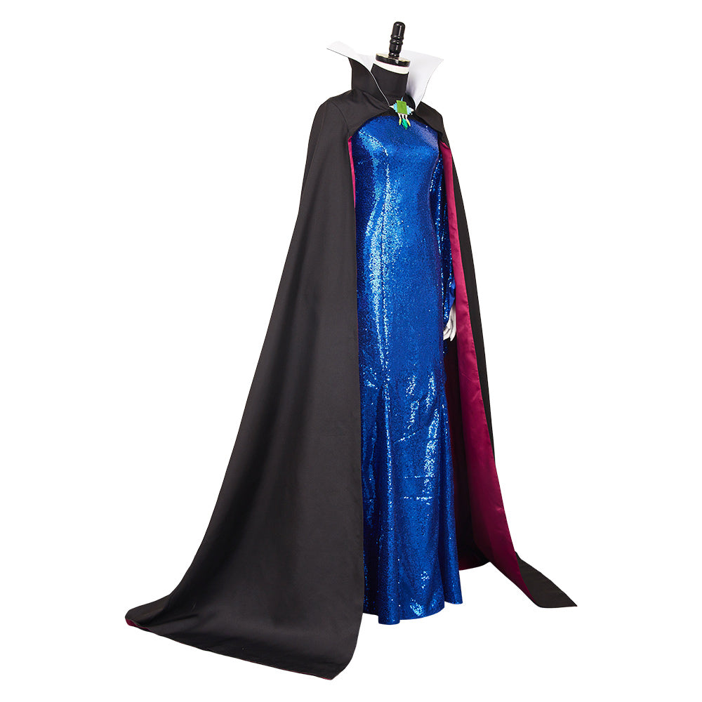 Adulte Blanche Neige(2025) La Reine Méchante Tenue Bleue Cosplay Costume