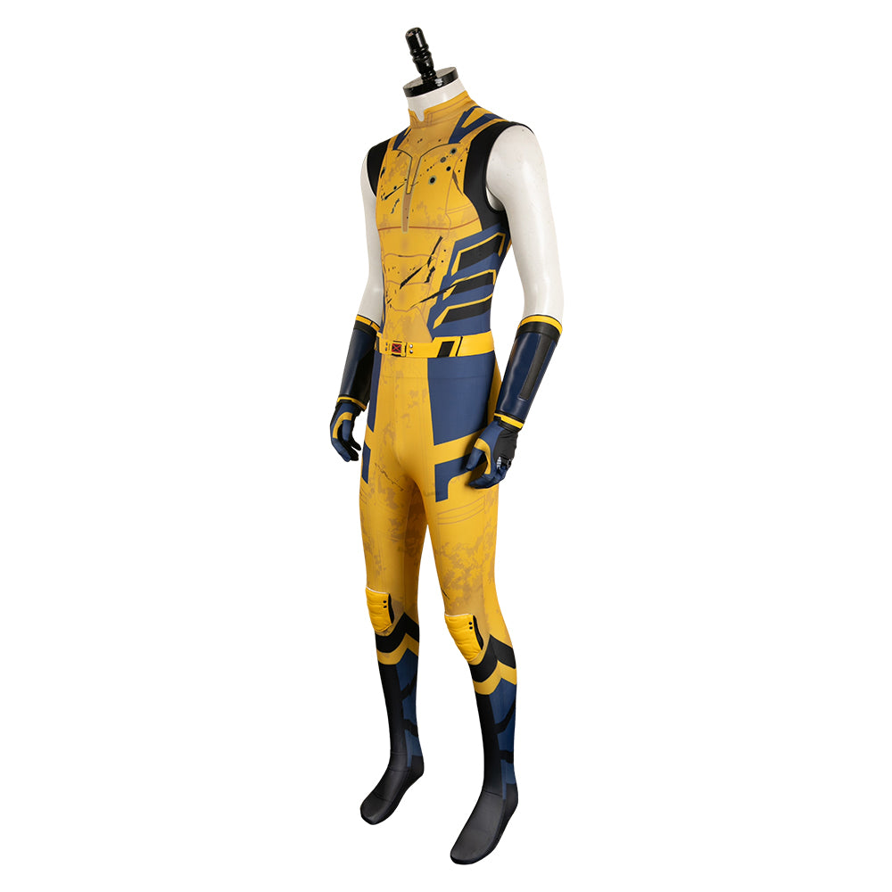 Adulte Deadpool & Wolverine(2024) Wolverine Combinaison Sans Manche Cosplay Costume Ver.2