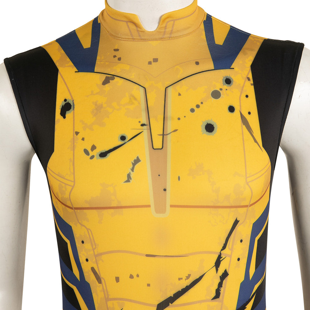 Adulte Deadpool & Wolverine(2024) Wolverine Combinaison Sans Manche Cosplay Costume Ver.2