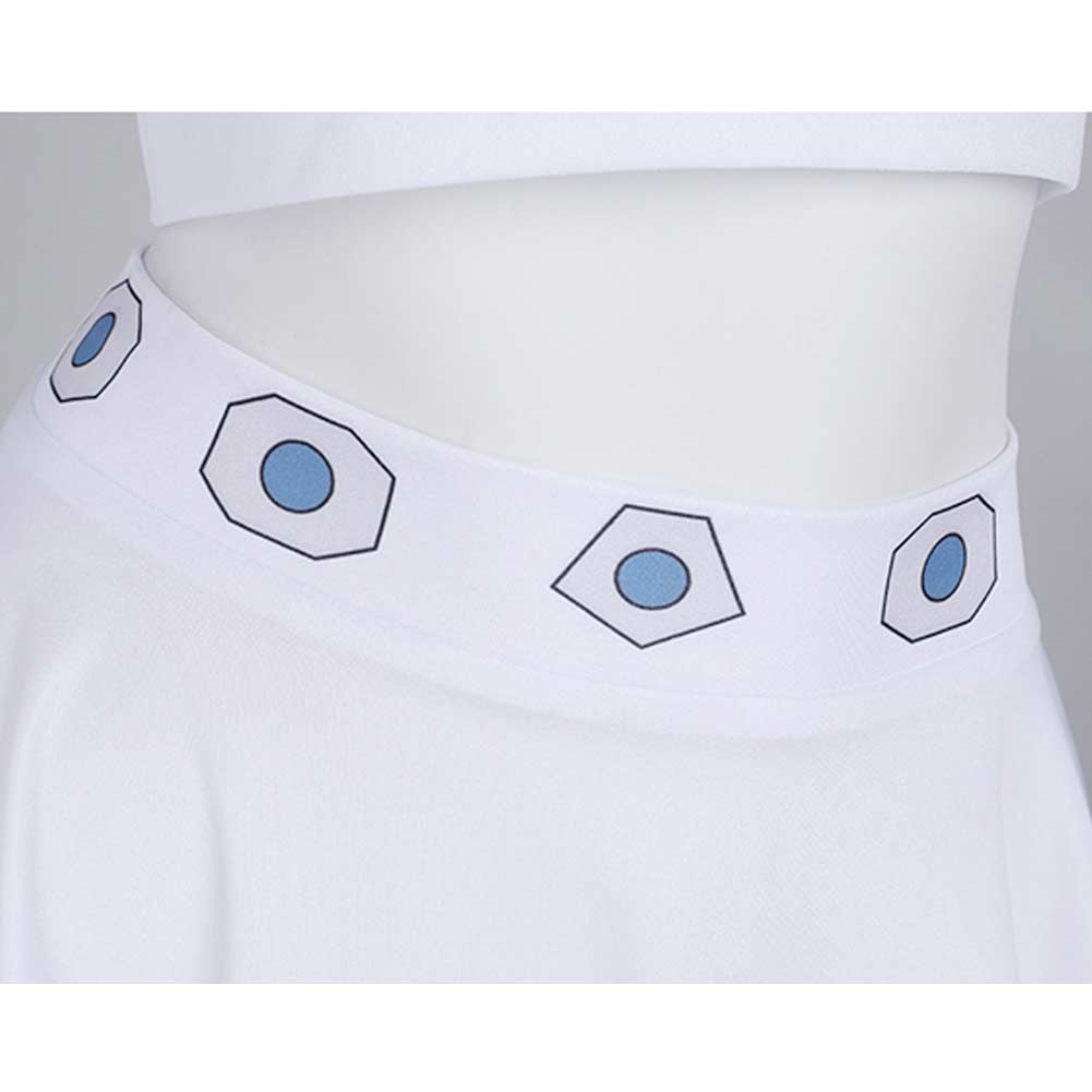 Adulte Princess Leia Robe Courte Blanche Cosplay Costume Design Original