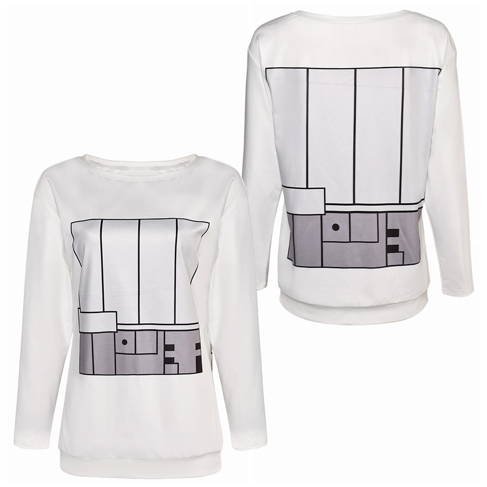 Anime Dandadan(2024) Momo Ayase Sweat-Shirt Blanc Cosplay Costume
