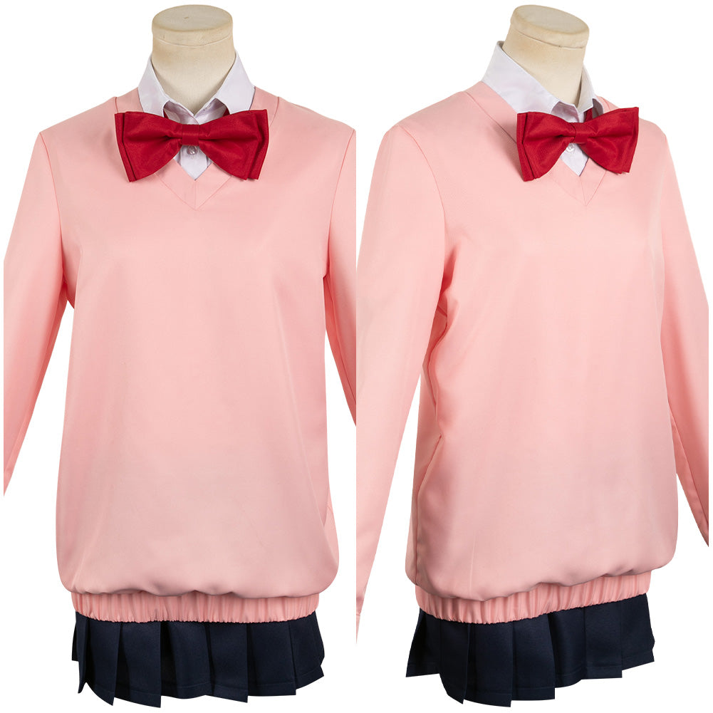 Anime Dandadan(2024) Momo Ayase Uniforme Rose Cosplay Costume