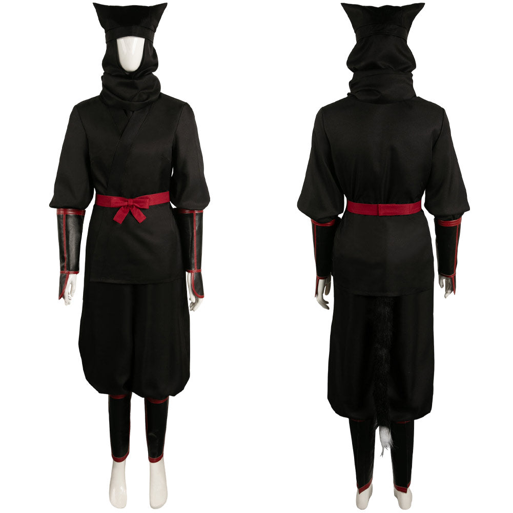 Anime Delicious in Dungeon Izutsumi Tenue Noire Cosplay Costume