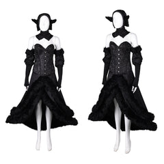 Anime Delicious in Dungeon Marcille Donato Tenue Noire Cosplay Costume