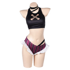 Arcane: League of Legends Saison 2(2024) Jinx Maillot de Bain Bikini Cosplay Costume Design Original