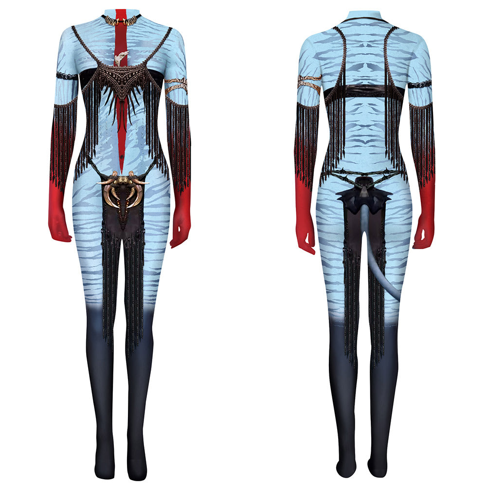 Avatar: De Feu et de Cendres Varang Combinaison Bleue Cosplay Costume