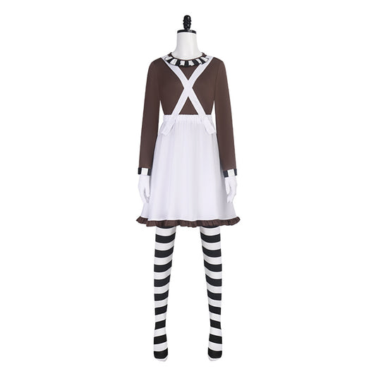 Charlie et la Chocolaterie Willy Wonka Robe Marron et Rose Cosplay Costume
