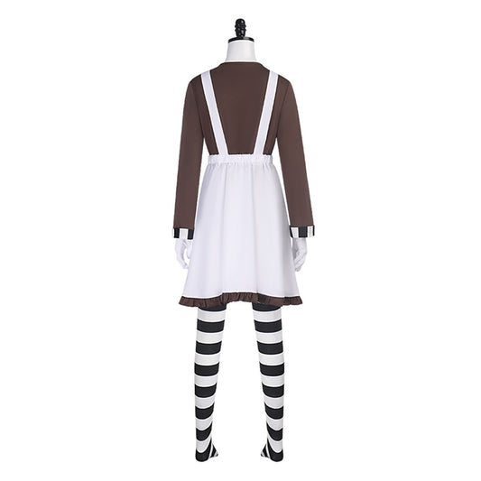 Charlie et la Chocolaterie Willy Wonka Robe Marron et Rose Cosplay Costume