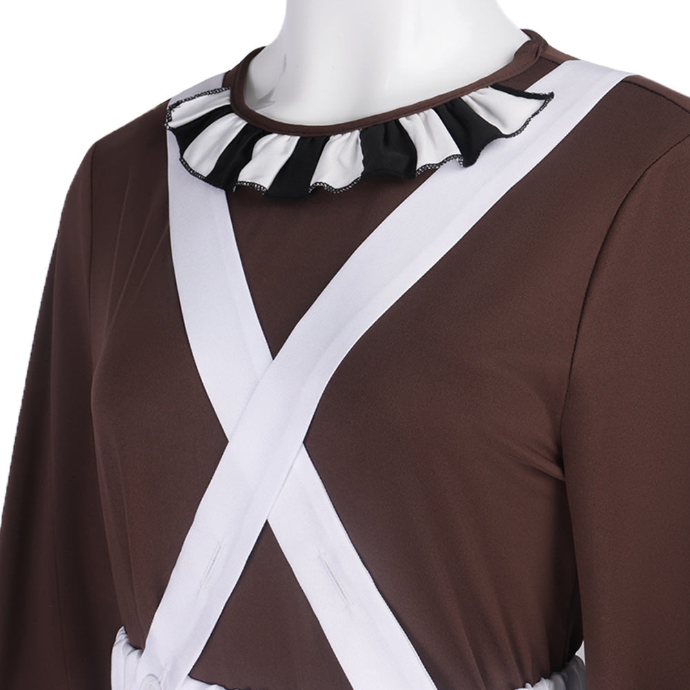 Charlie et la Chocolaterie Willy Wonka Robe Marron et Rose Cosplay Costume