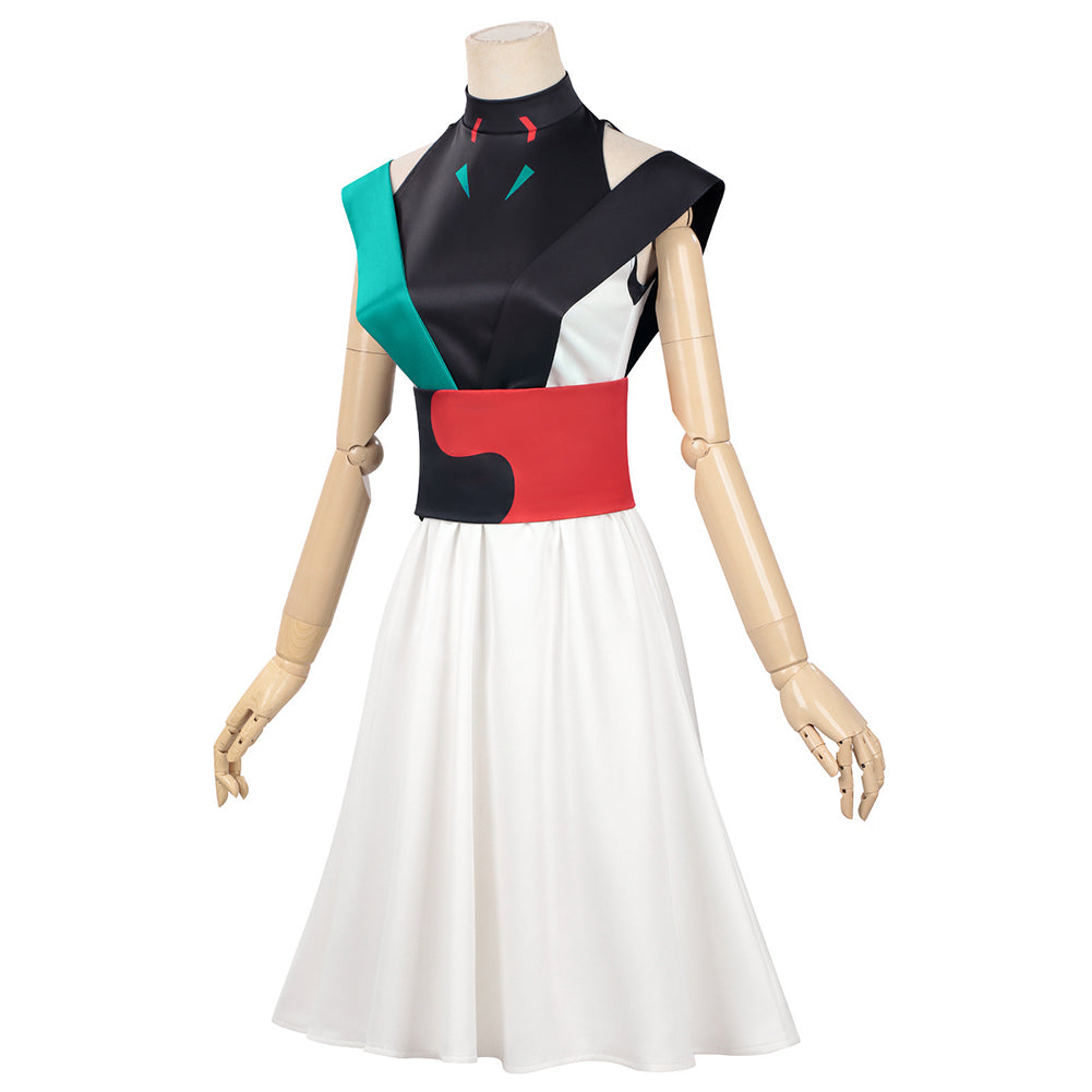 Cosmic Princess Kaguya(2026) Tsukimi Yachiyo Haut Noir+Jupe Blanche Cosplay Costume