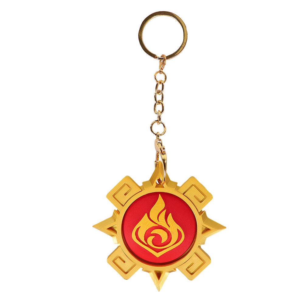 Cosplay Accessoire Mavuika Genshin Impact Jeu Cosplay Porte-clé Rouge