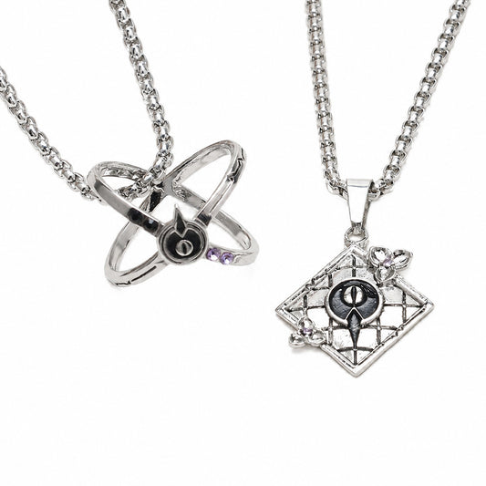 Cosplay Accessoires Xavier Link Click Anime Cosplay Colliers Argentés