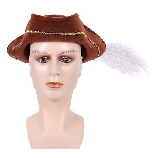Cosplay Accessorie Clark The Backrooms(2026) Film Cosplay Chapeau Marron Homme