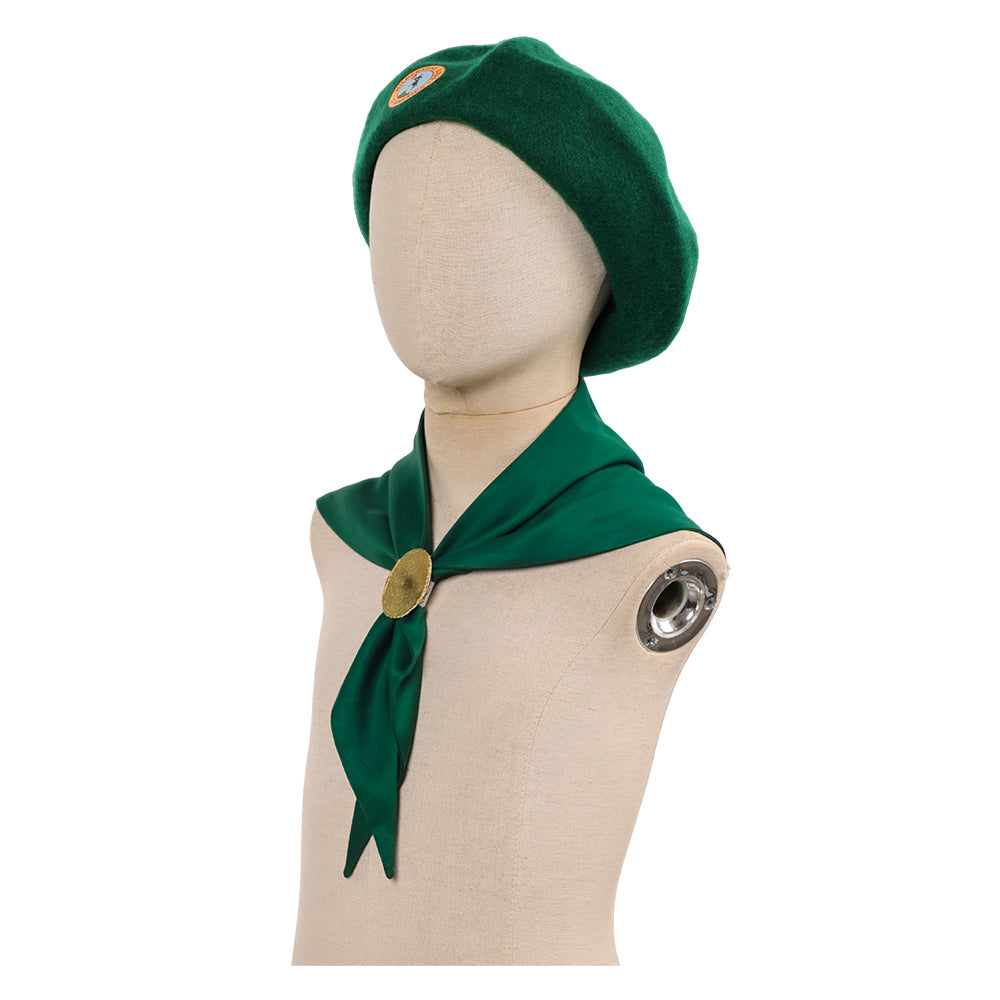 Cosplay Accessorie Enfant Scouts Troop Beverly Hills(1989) Film Cosplay Chapeau et Echarpe Verts
