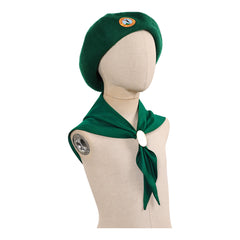 Cosplay Accessorie Enfant Scouts Troop Beverly Hills(1989) Film Cosplay Chapeau et Echarpe Verts
