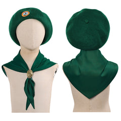 Cosplay Accessorie Enfant Scouts Troop Beverly Hills(1989) Film Cosplay Chapeau et Echarpe Verts