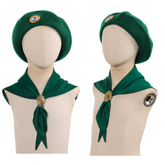 Cosplay Accessorie Enfant Scouts Troop Beverly Hills(1989) Film Cosplay Chapeau et Echarpe Verts