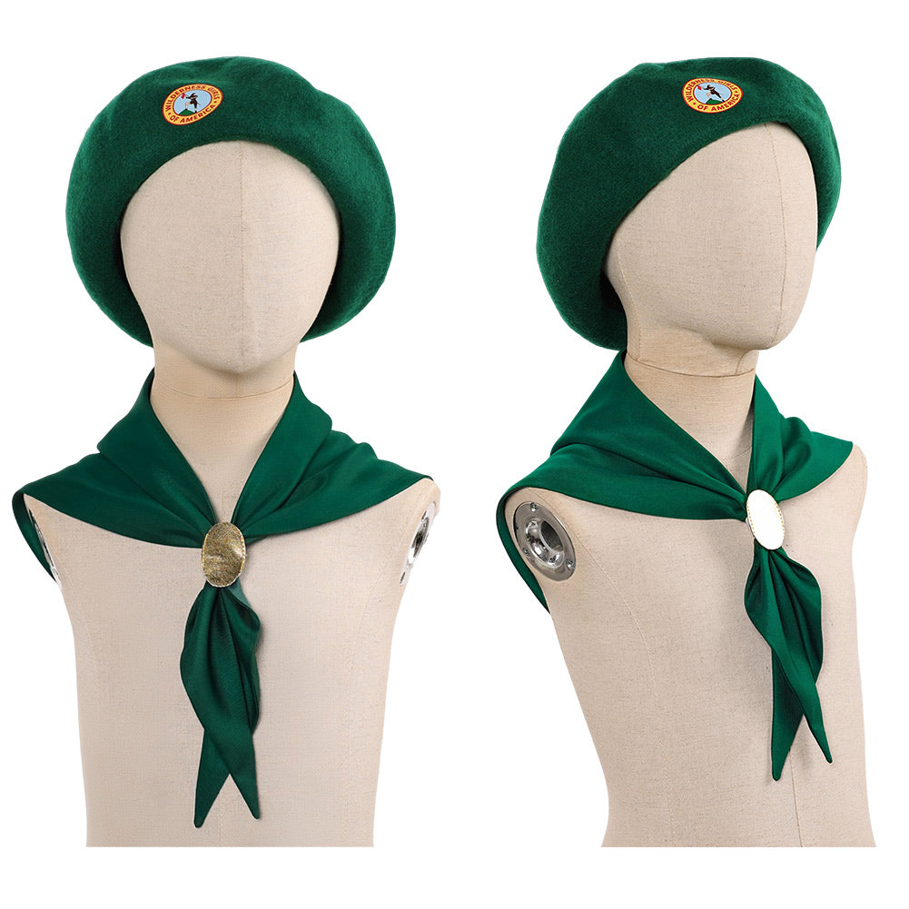 Cosplay Accessorie Enfant Scouts Troop Beverly Hills(1989) Film Cosplay Chapeau et Echarpe Verts