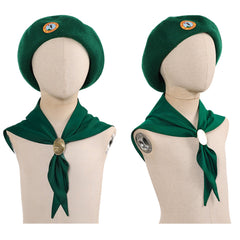 Cosplay Accessorie Enfant Scouts Troop Beverly Hills(1989) Film Cosplay Chapeau et Echarpe Verts