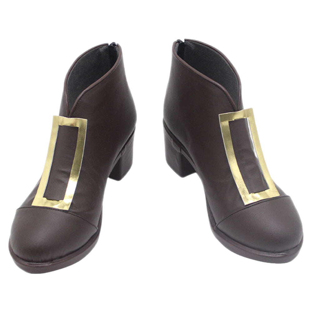 Cosplay Chaussures Agott Tongari Boushi no Atelier(2026) Anime Cosplay Chaussures Brunes
