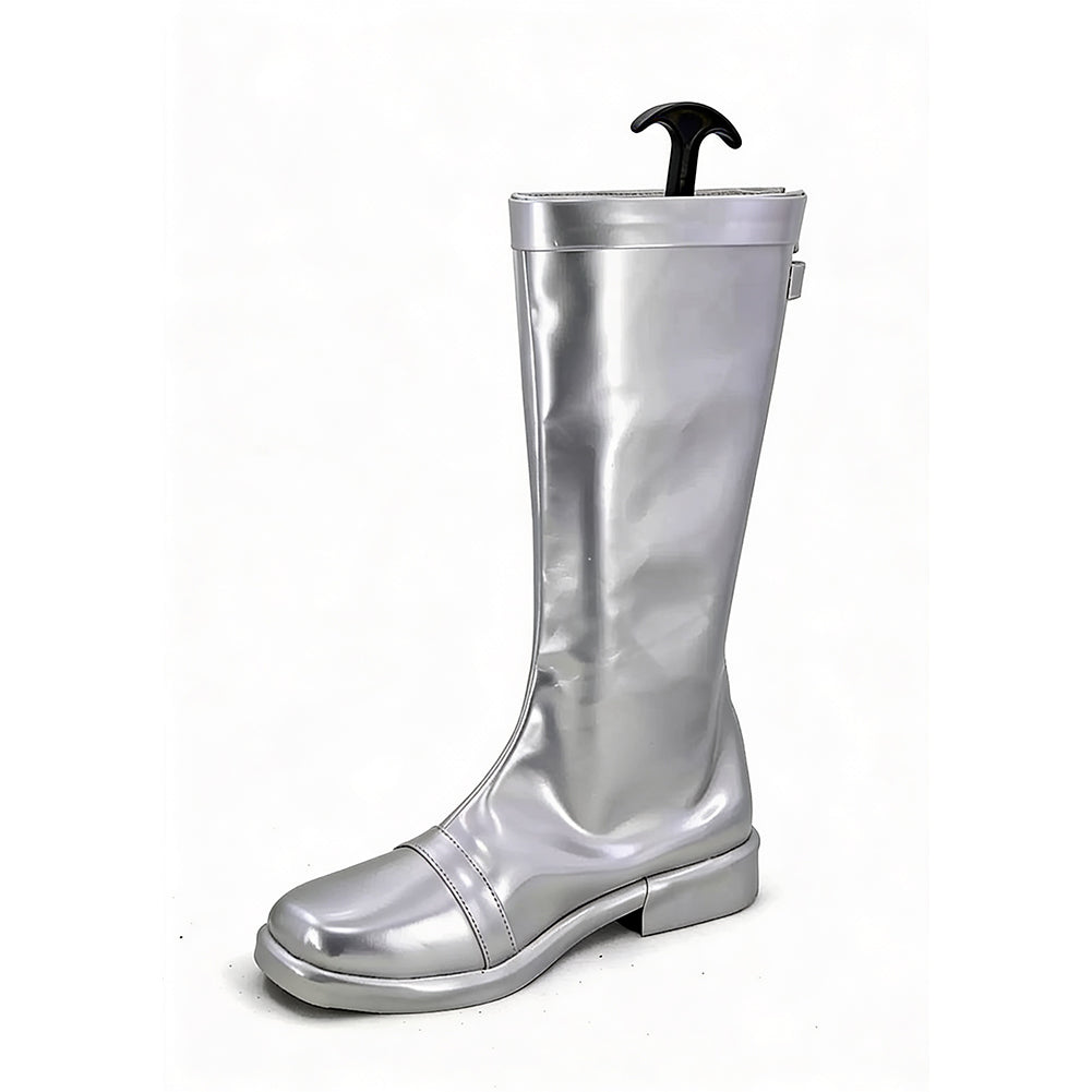 Cosplay Chaussures Masked Rider TV Chaussures Argentées Homme