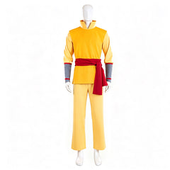 Cosplay Costume Aang Avatar Aang: The Last Airbender(2026) Film Cosplay Tenue Jaune Homme