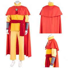 Cosplay Costume Aang Avatar Aang: The Last Airbender(2026) Film Cosplay Tenue Jaune Homme