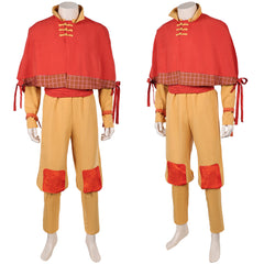 Cosplay Costume Aang Avatar: The Last Airbender 2(2026) TV Cosplay Tenue Orange et Jaune Homme