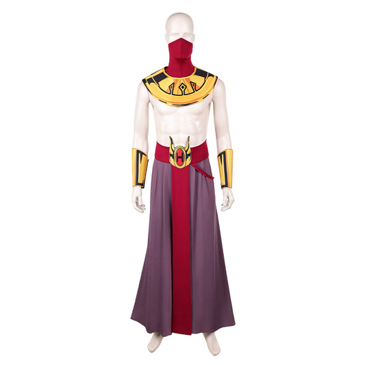Cosplay Costume Aang Avatar: The Last Airbender 2(2026) TV Cosplay Tenue Orange et Jaune Homme
