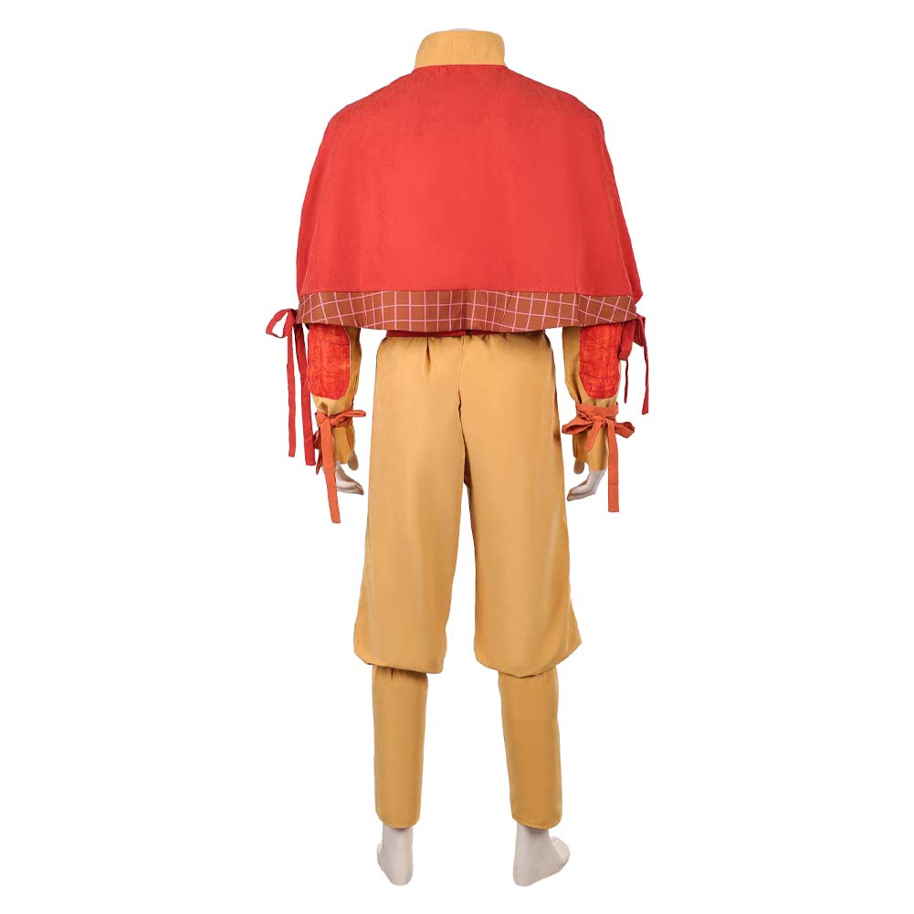 Cosplay Costume Aang Avatar: The Last Airbender 2(2026) TV Cosplay Tenue Orange et Jaune Homme