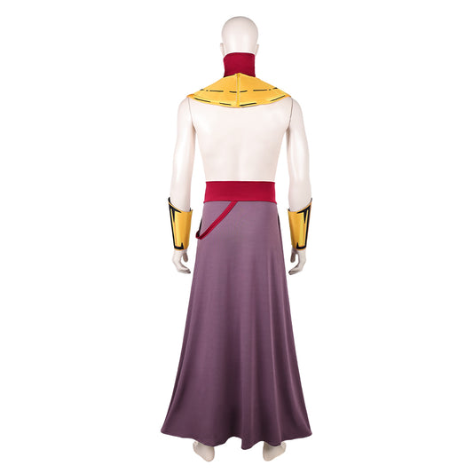 Cosplay Costume Aang Avatar: The Last Airbender 2(2026) TV Cosplay Tenue Orange et Jaune Homme