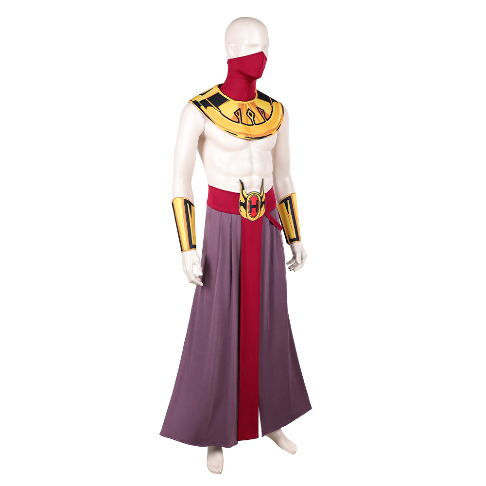 Cosplay Costume Aang Avatar: The Last Airbender 2(2026) TV Cosplay Tenue Orange et Jaune Homme