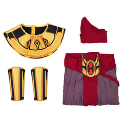 Cosplay Costume Aang Avatar: The Last Airbender 2(2026) TV Cosplay Tenue Orange et Jaune Homme
