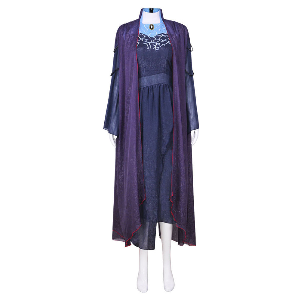 Cosplay Costume Agatha Harkness Wanda Vision TV Cosplay Robe Violette Femme