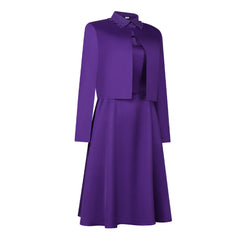 Cosplay Costume Agnes The Testaments(2026) TV Cosplay Tenue Violette Femme