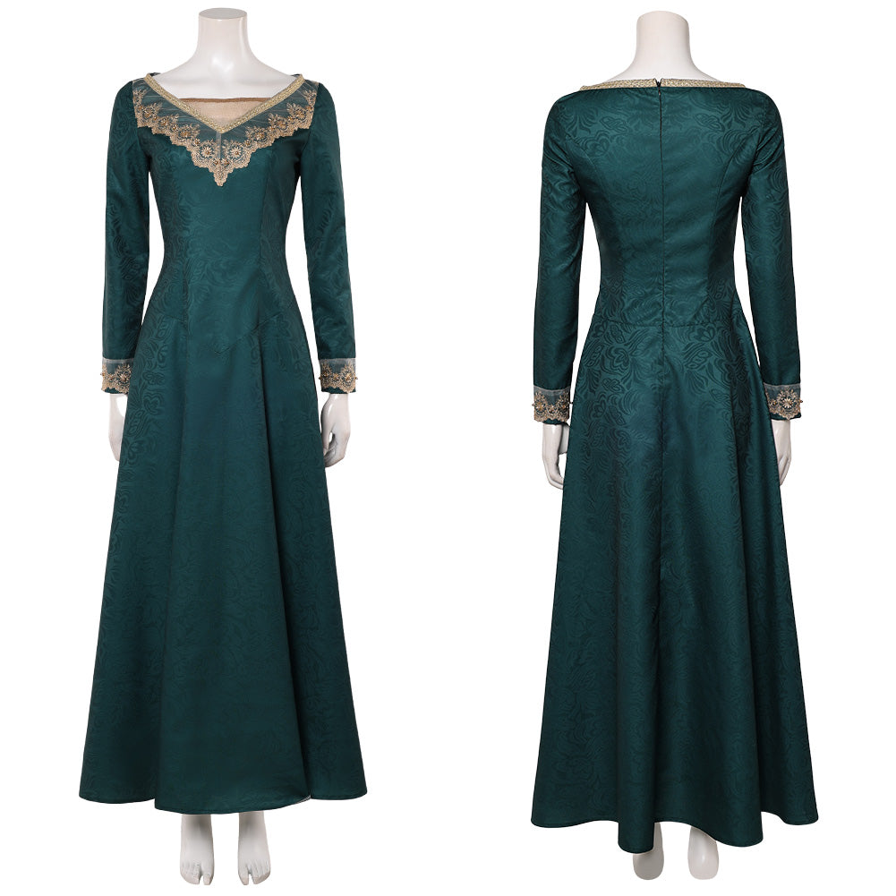 Cosplay Costume Alicent Hightower House of The Dragon 3(2026) TV Cosplay Robe Longue Cintrée Femme
