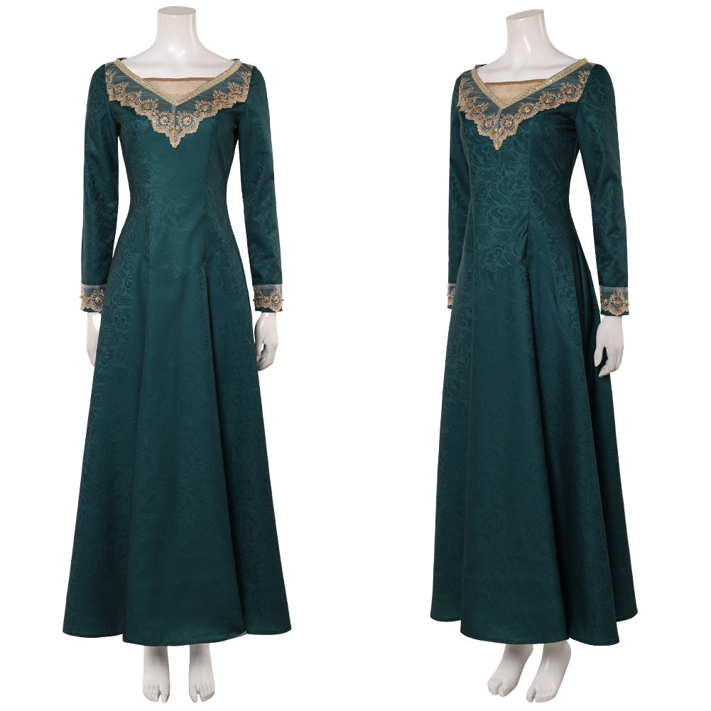 Cosplay Costume Alicent Hightower House of The Dragon 3(2026) TV Cosplay Robe Longue Cintrée Femme