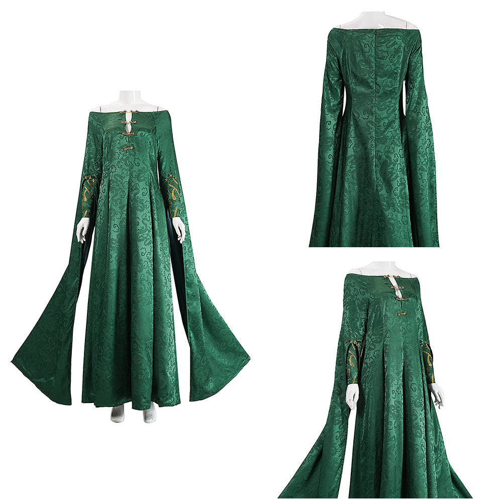 Cosplay Costume Alicent Hightower House of the Dragon 3(2026) TV Cosplay Robe Verte Femme