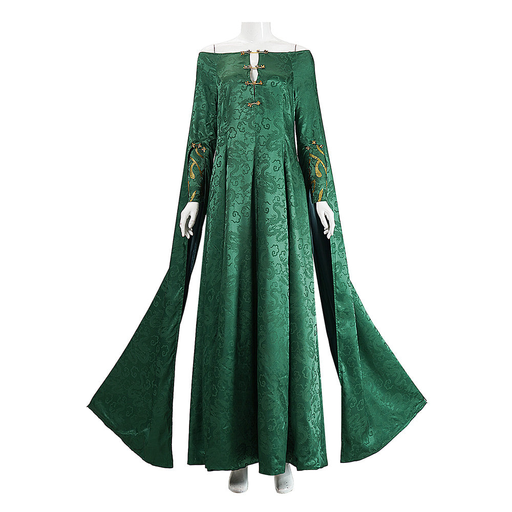 Cosplay Costume Alicent Hightower House of the Dragon 3(2026) TV Cosplay Robe Verte Femme
