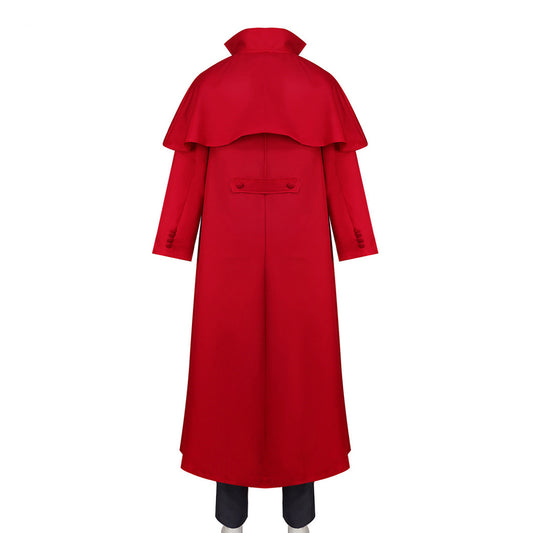Cosplay Costume Alucard Herushingu Anime Cosplay Tenue Rouge Homme