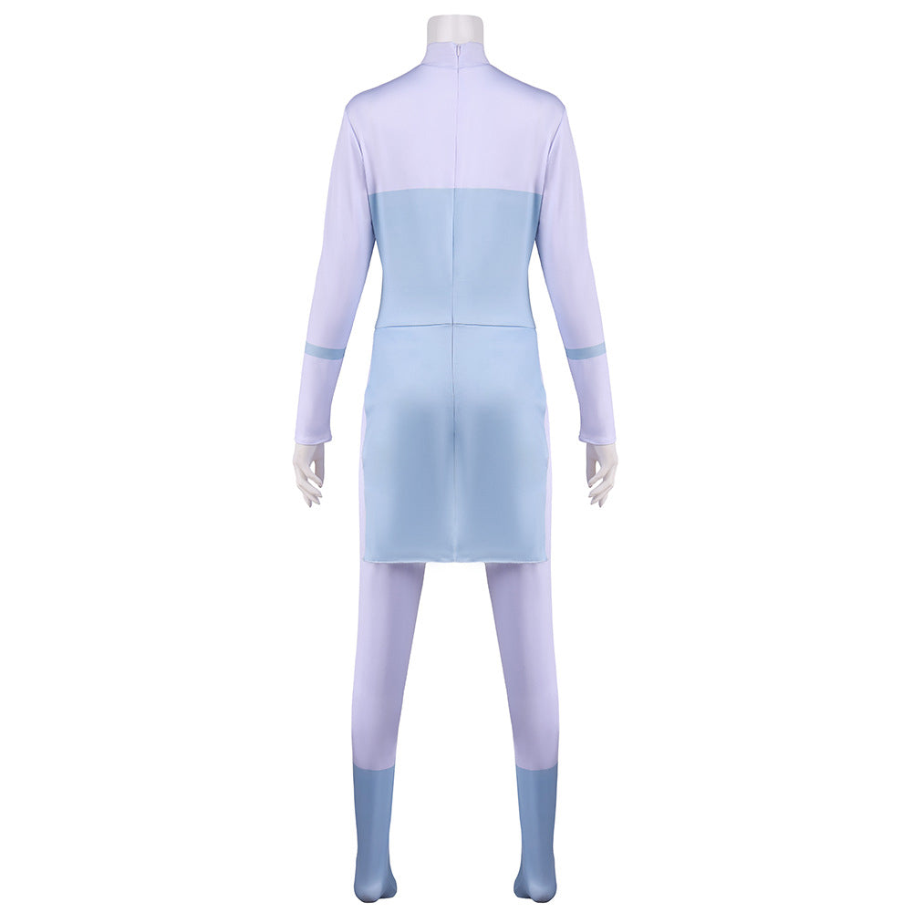 Cosplay Costume Anissa Invincible 4(2026) TV Cosplay Combinaison Bleue Femme
